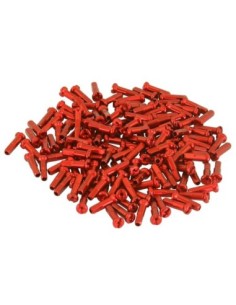Alloy Spokes Nipples/16mm 14g Red Pack of 144.